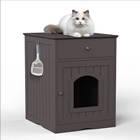 Streamdale Furniture Wooden Pet House with Drawer and Side Table