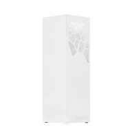 vidaXL Umbrella Stand Stones Steel White