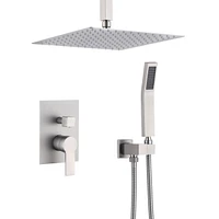 12 Inch Bathroom Rain Shower Combo Set With Hand Shower