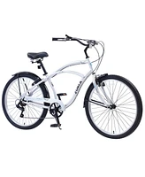 Simplie Fun Men'S Beach Cruiser Bike, 7 Speed Bicycles, 26"Inch Multiple Colors