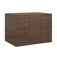 vidaXL Patio Cushion Box Pe Rattan