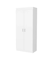 Simplie Fun Cherry Hill 5-Shelf Pantry Cabinet White