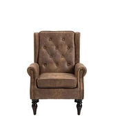 Streamdale Furniture Wood Frame Armchair, Modern Accent Chair Lounge Chair For Living Room