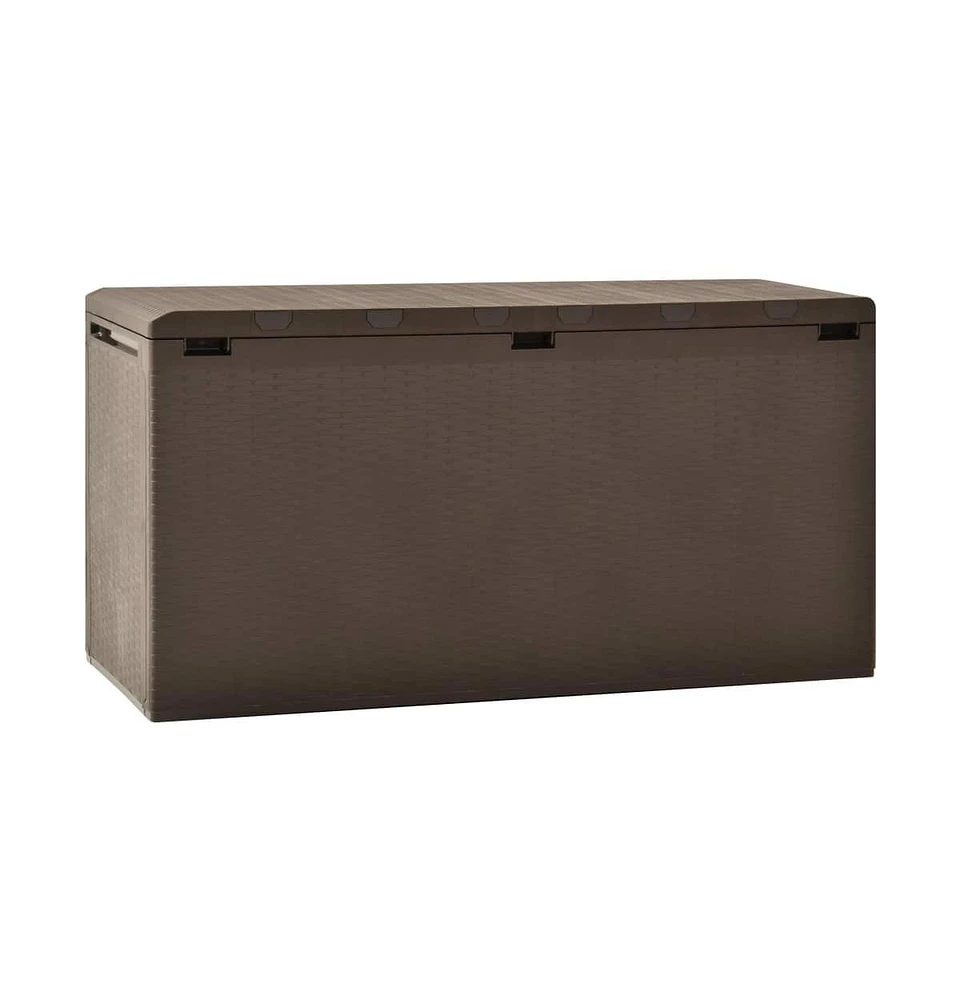 vidaXL Patio Storage Box Brown 44.9"x18.5"x23.6"