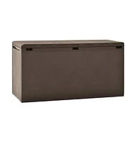 vidaXL Patio Storage Box Brown 44.9"x18.5"x23.6"