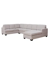 Simplie Fun Modern Large Upholstered U-Shape Sectional Sofa, Extra Wide Chaise Lounge Couch