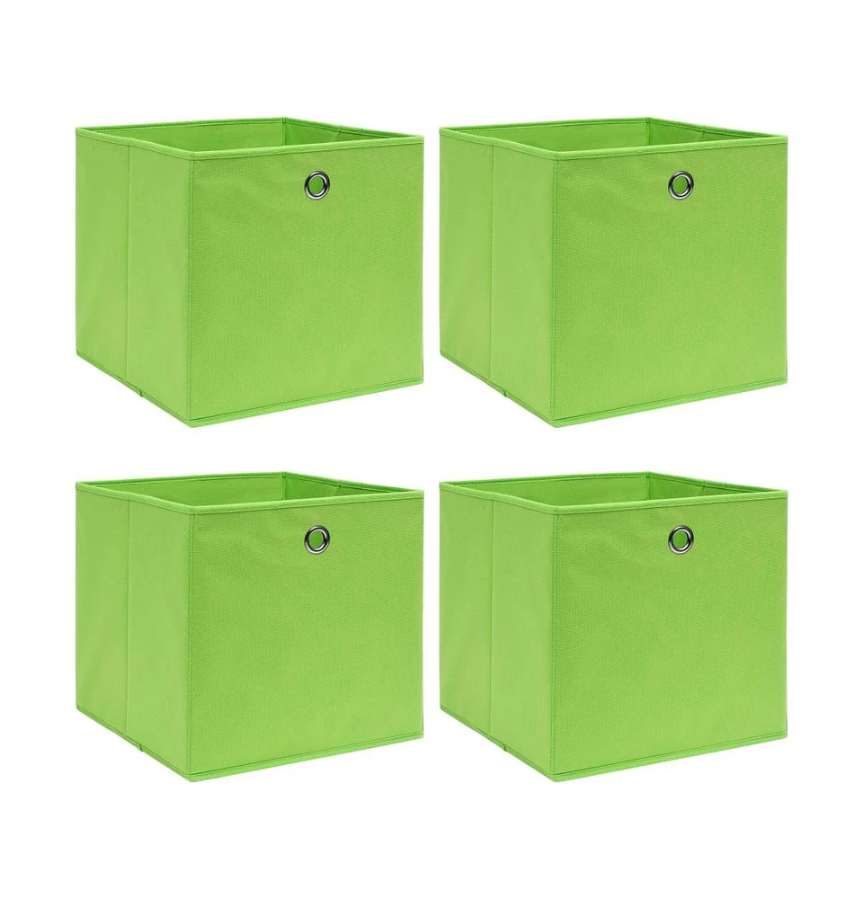 vidaXL Storage Boxes 4 pcs 12.6"x12.6"x12.6" Fabric