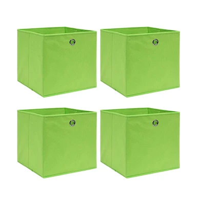 vidaXL Storage Boxes 4 pcs 12.6"x12.6"x12.6" Fabric