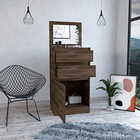 Kamelot Dresser With Jewelry Box, Single Door Cabinet, Mirror, Two Drawers