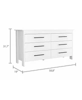 Streamdale Furniture Southington 6-Drawer Rectangle Dresser