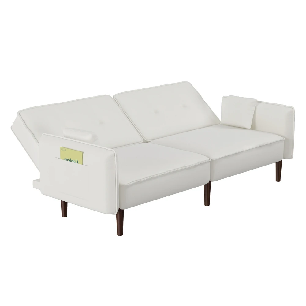 Streamdale Furniture Sofa Bed In Cotton Linen Fabric