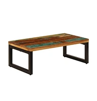 vidaXL Coffee Table 39.4"x19.7"x13.8" Solid Reclaimed Wood and Steel