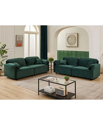 Simplie Fun Luxury Modern Style Living Room Upholstery Sofa