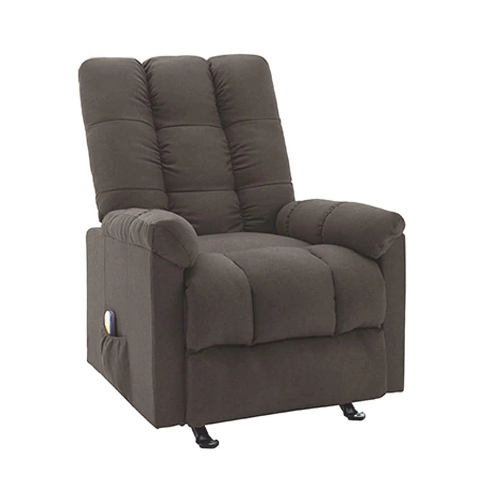 vidaXL Recliner Taupe Fabric