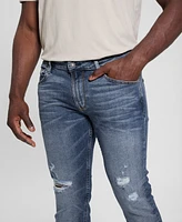 Guess Men's Finnley Medium Wash Tapered Jeans