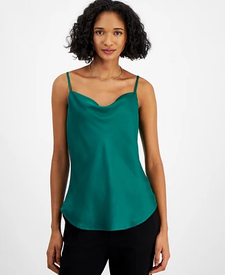 Bar Iii Women's Cowlneck Sleeveless Cami, Created for Macy's