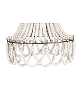 Storied Home Draped Wood Bead Chandelier