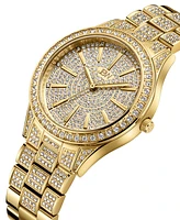 Jbw Women's Cristal 34 (0.12 ct. t.w.) Diamond 18k Gold-plated Stainless-steel Watch 38mm