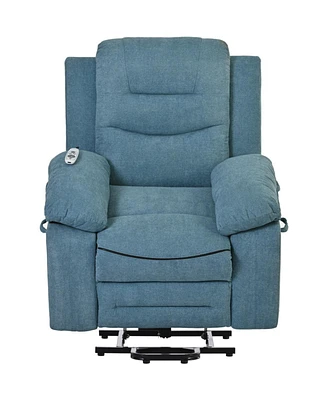 Streamdale Furniture Adjustable Massage Recliner Chair with Heating, Blue