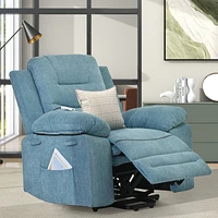 Streamdale Furniture Adjustable Massage Recliner Chair with Heating, Blue