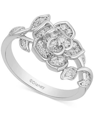 Diamond Rose Belle Ring (1/4 ct. t.w.) in Sterling Silver