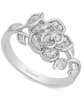 Diamond Rose Belle Ring (1/4 ct. t.w.) in Sterling Silver