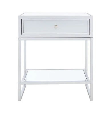 Safavieh Cyra 1 Drawer Mirrored Accent Table