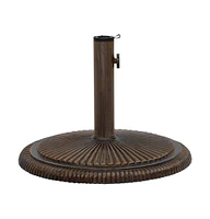 vidaXL Umbrella Base Bronze 17.7"x17.7"x11.8" Cast Iron