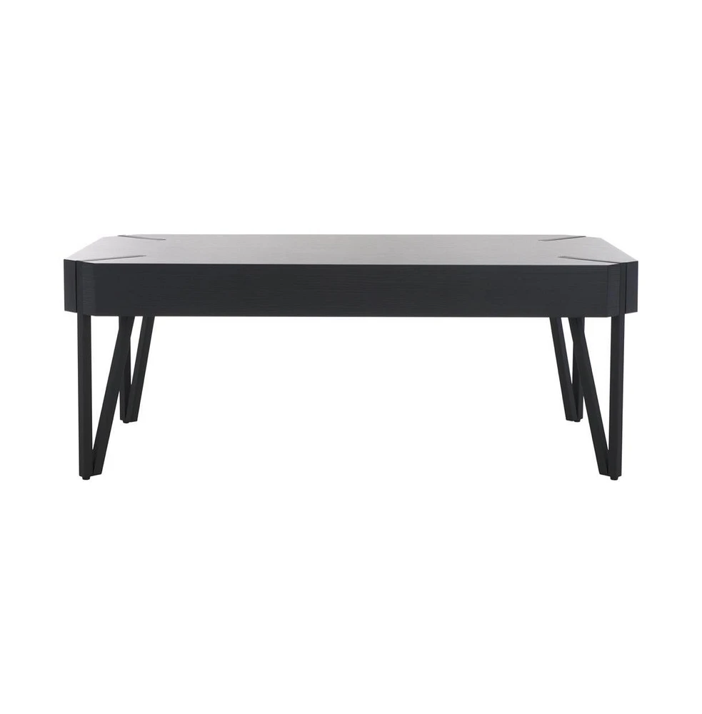 Safavieh Liann Rustic Midcentury Wood Top Coffee Table