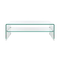 Safavieh Brioni Tempered Glass Coffee Table