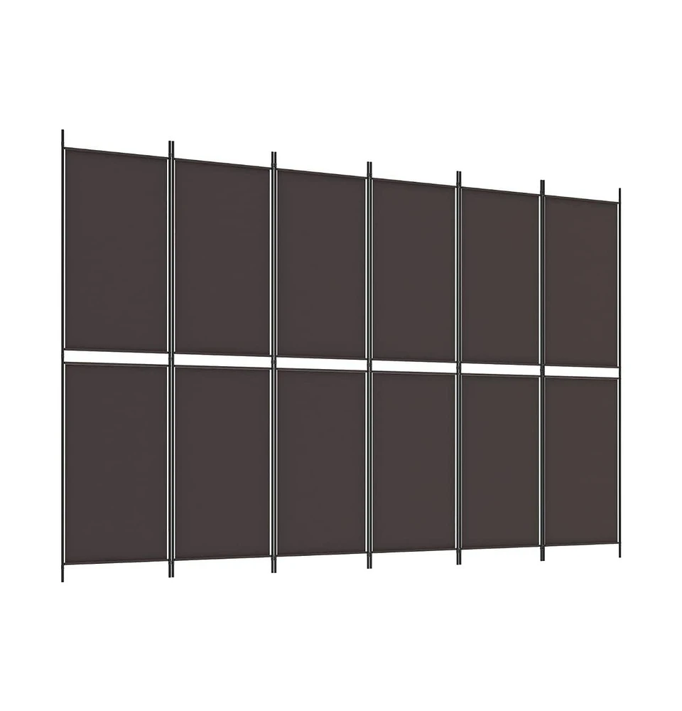 vidaXL 6-Panel Room Divider 118.1"x78.7" Fabric