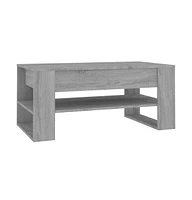 vidaXL Coffee Table Gray Sonoma 40.2"x21.7"x17.7" Engineered Wood