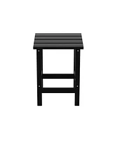 WestinTrends 3 Piece set Outdoor Patio Poly Adirondack rocking chairs with side table