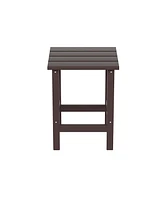 WestinTrends 3 Piece set Outdoor Patio Poly Adirondack rocking chairs with side table