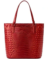 Brahmin Ezra Melbourne Large Embossed Leather Tote