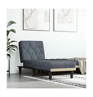 vidaXL Chaise Longue Dark Gray Velvet