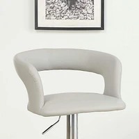 Set of 2 Grey Kitchen Barstool Chairs