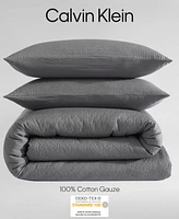 Calvin Klein Seersucker 3 Piece Comforter Set