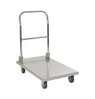 vidaXL Platform Wagon Silver 32.3"x20.9"x33.9" Stainless Steel