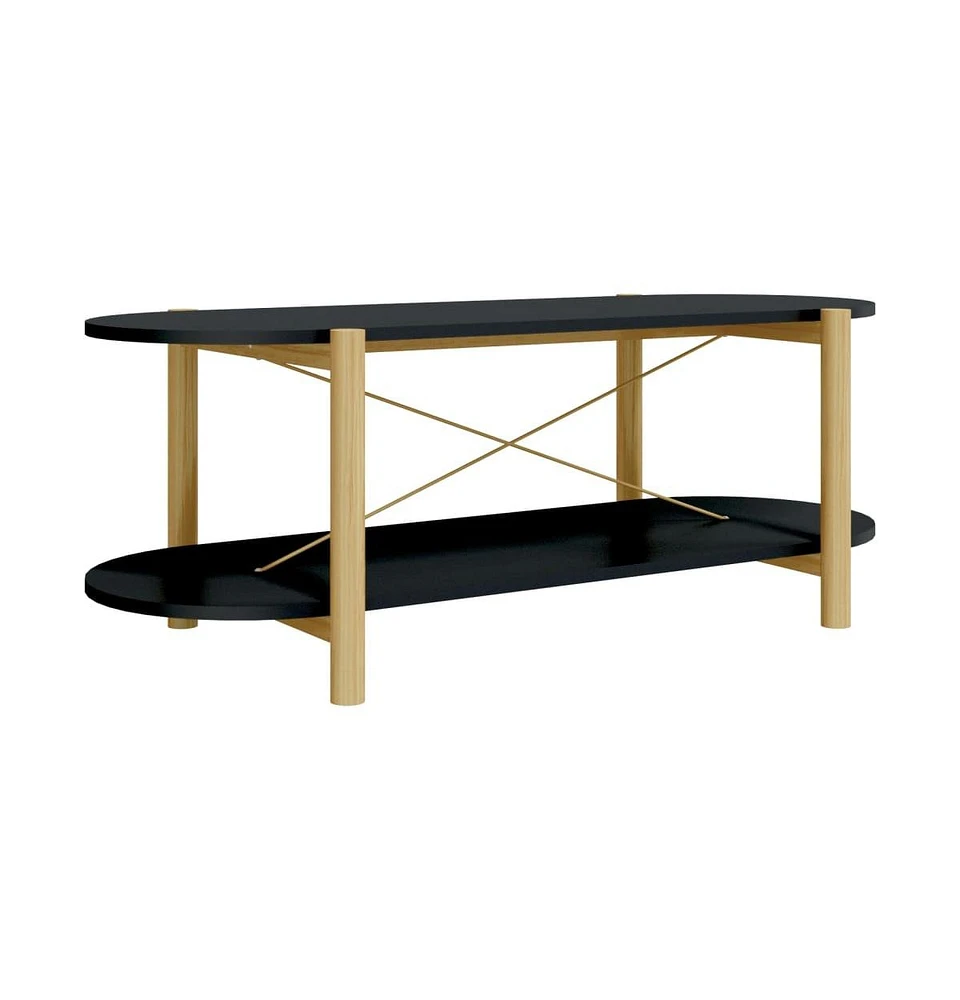 vidaXL Coffee Table 43.3"x18.9"x15.7" Engineered Wood