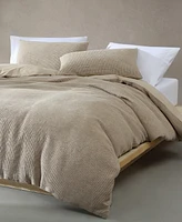 Calvin Klein Microwaffle Melange 3 Piece Duvet Cover Set