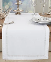 Saro Lifestyle Detailed Edge Embroidery Table Runner, 16"x72"