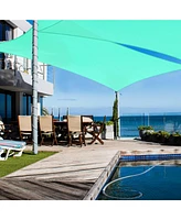 2 Pack 16x12 Ft 97% Uv Block Rectangle Hdpe Sun Shade Sail Heavy Duty Yard Pool