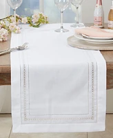 Saro Lifestyle Traditional Hemstitch Table Runner