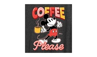 Hybrid Apparel Trendy Plus Mickey Mouse Coffee Please Graphic T-Shirt