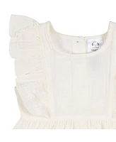 Gerber Toddler Girls Gauze Dress and Diaper Cover, 2 Piece