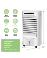 Slickblue 4-in-1 Portable Evaporative Air Cooler with Timer and 3 Modes-White