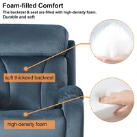 Simplie Fun Lift Chair Recliner For Elderly Power Remote Control Recliner Sofa Relax Soft Chair Anti-Skid