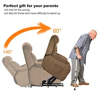 Lift Chair Recliner For Elderly Power Remote Control Recliner Sofa Relax Soft Chair Anti-Skid