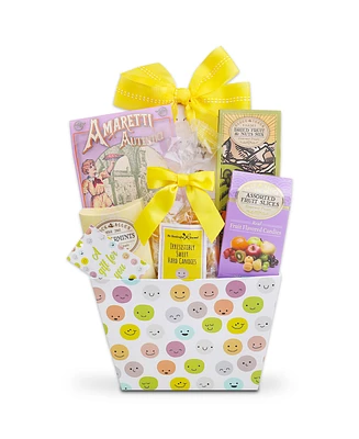 Alder Creek Gift Baskets All Smiles Sweet Treat Gift Tote, 7 Piece